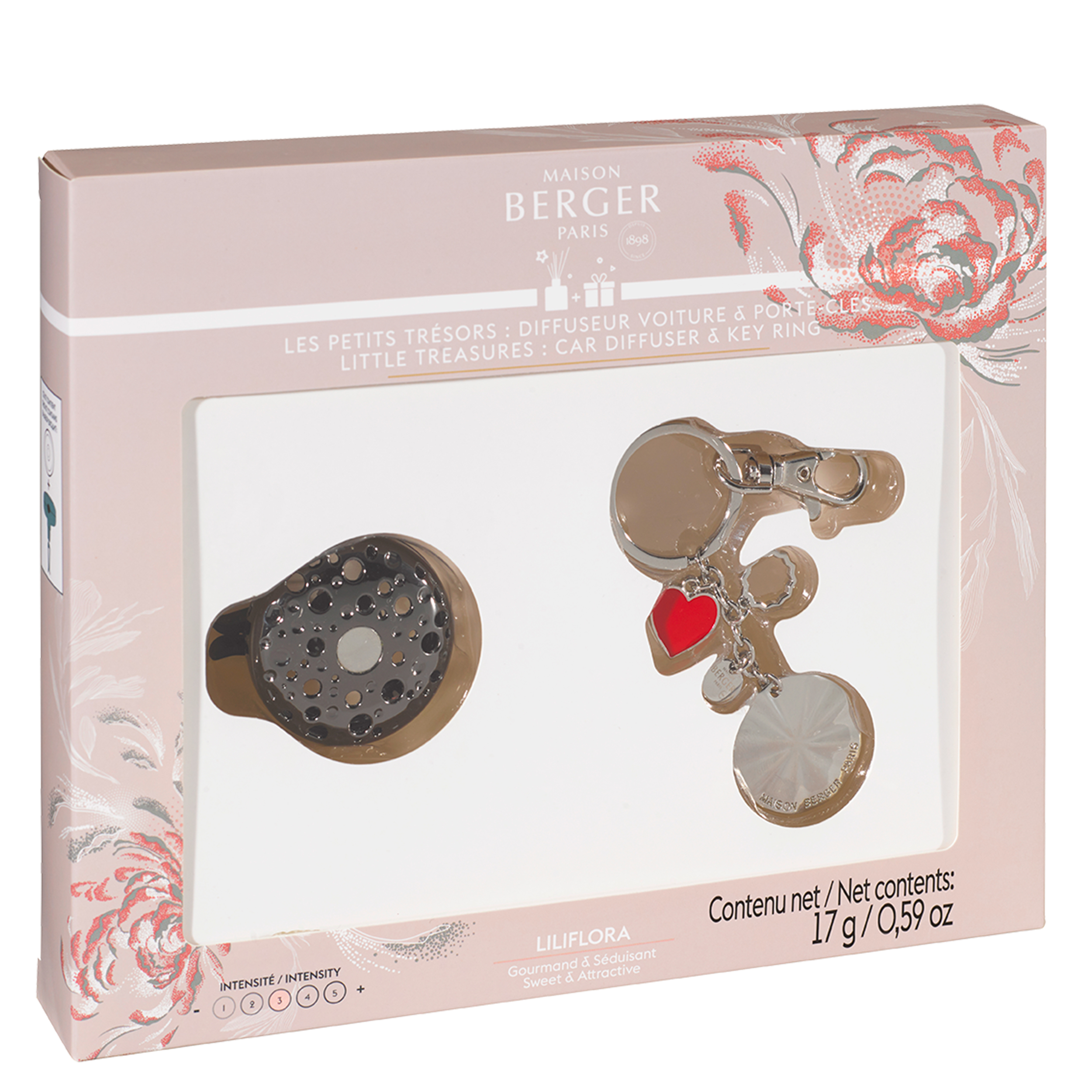 Ophelia - Florale Harmonie Schwarz Autoduft & Schlüsselanhänger Geschenkset Ophelia - Florale Harmonie Schwarz Autoduft & Schlüsselanhänger Geschenkset