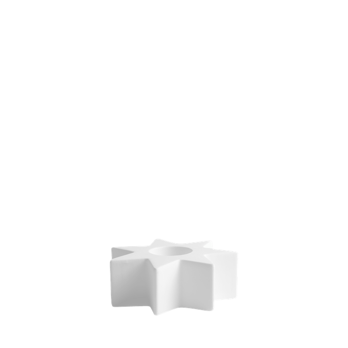Ceramic Star Kerzenhalter für Spitzkerzen, Nordic White, 7,5x3cm zahnstern, klemmknoten, konstruktionselement, weiß, bauteil
