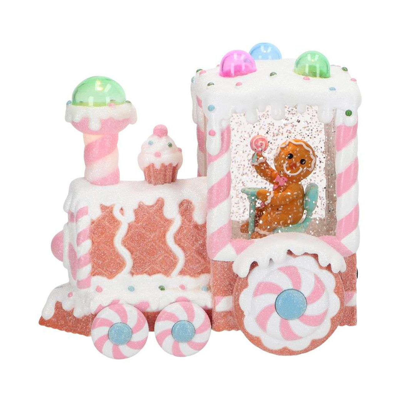 Gingerbread Train Water Spinning rosa Essen, Zuckerguss, Leute, Person, Süßigkeiten