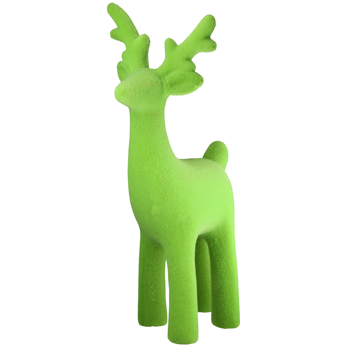 Dekofigur Hirsch Poppy grün Plüschfigur, Giraffe, Neon Grün, Stubenfigur, Spielzeugfigur