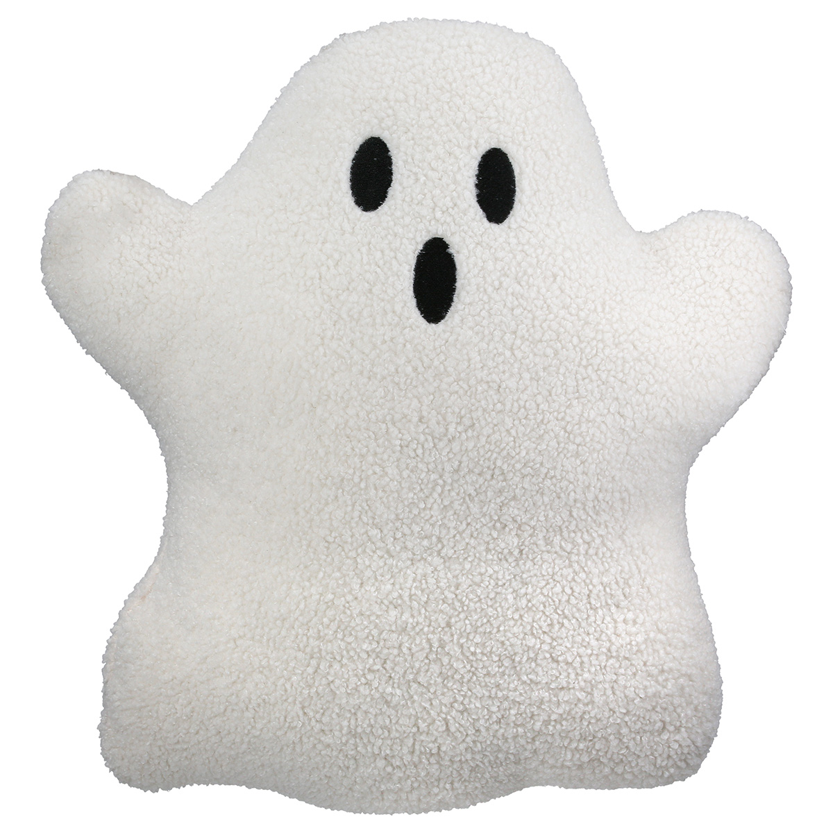 Kissen Geist Teddyfell weiß 37cm plüsch, geist, weiß, sternform, weiche-oberfläche