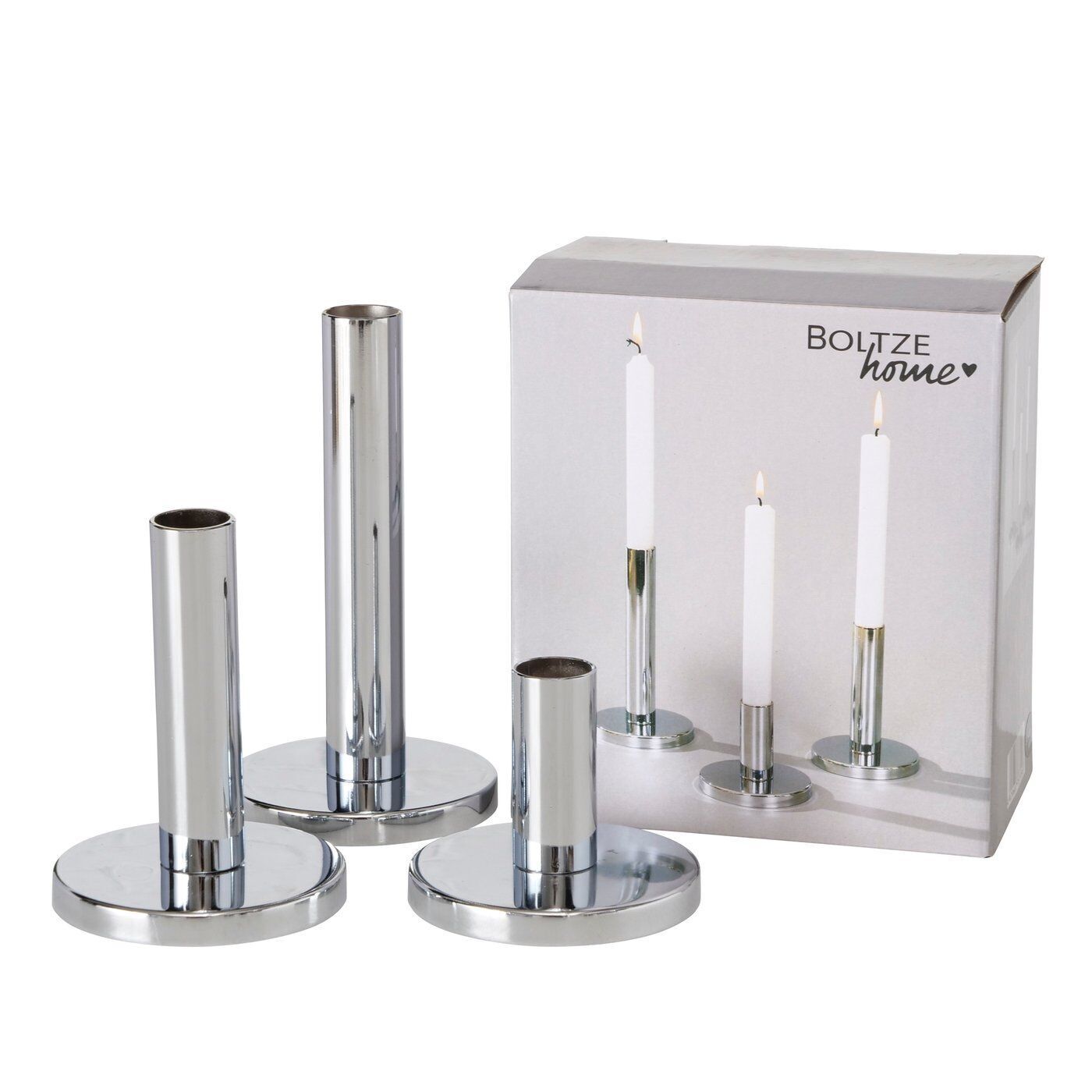 Kerzenleuchter-Set Malko silber