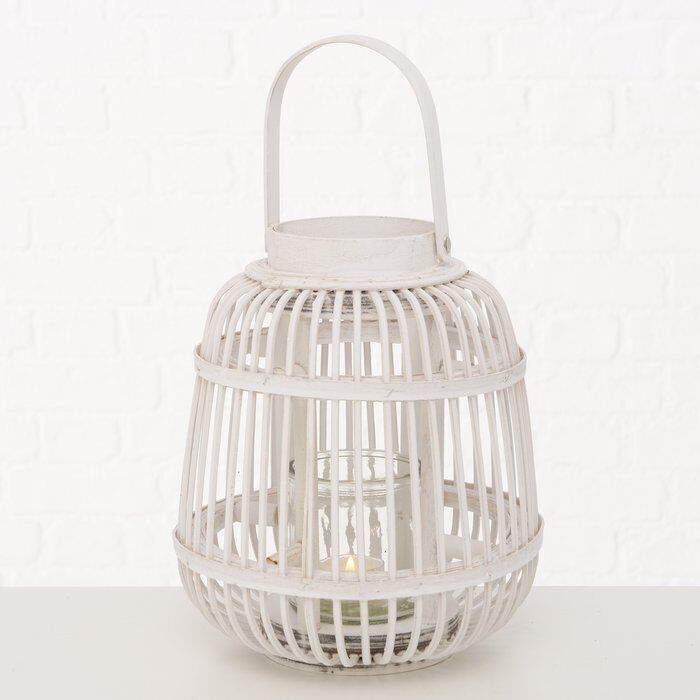 Windlicht Taneja 24cm weiß