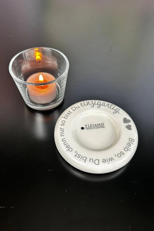 Dekolicht Lumina mit Glas Visco "Bleib so..." Dekolicht Lumina mit Glas Visco "Bleib so..."