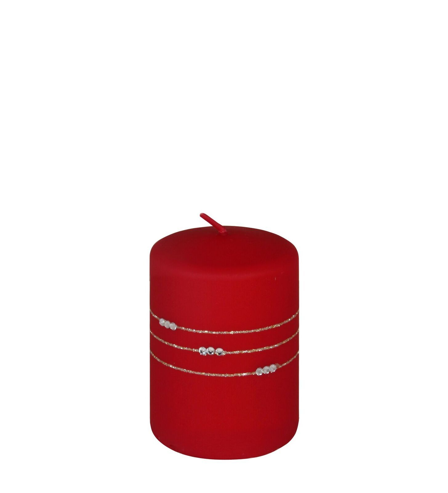 1260001240 Stumpenkerze Kolia rot 10cm