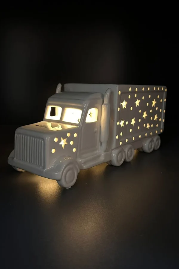 Truck, Toy, Glow, LED, Sternenmuster