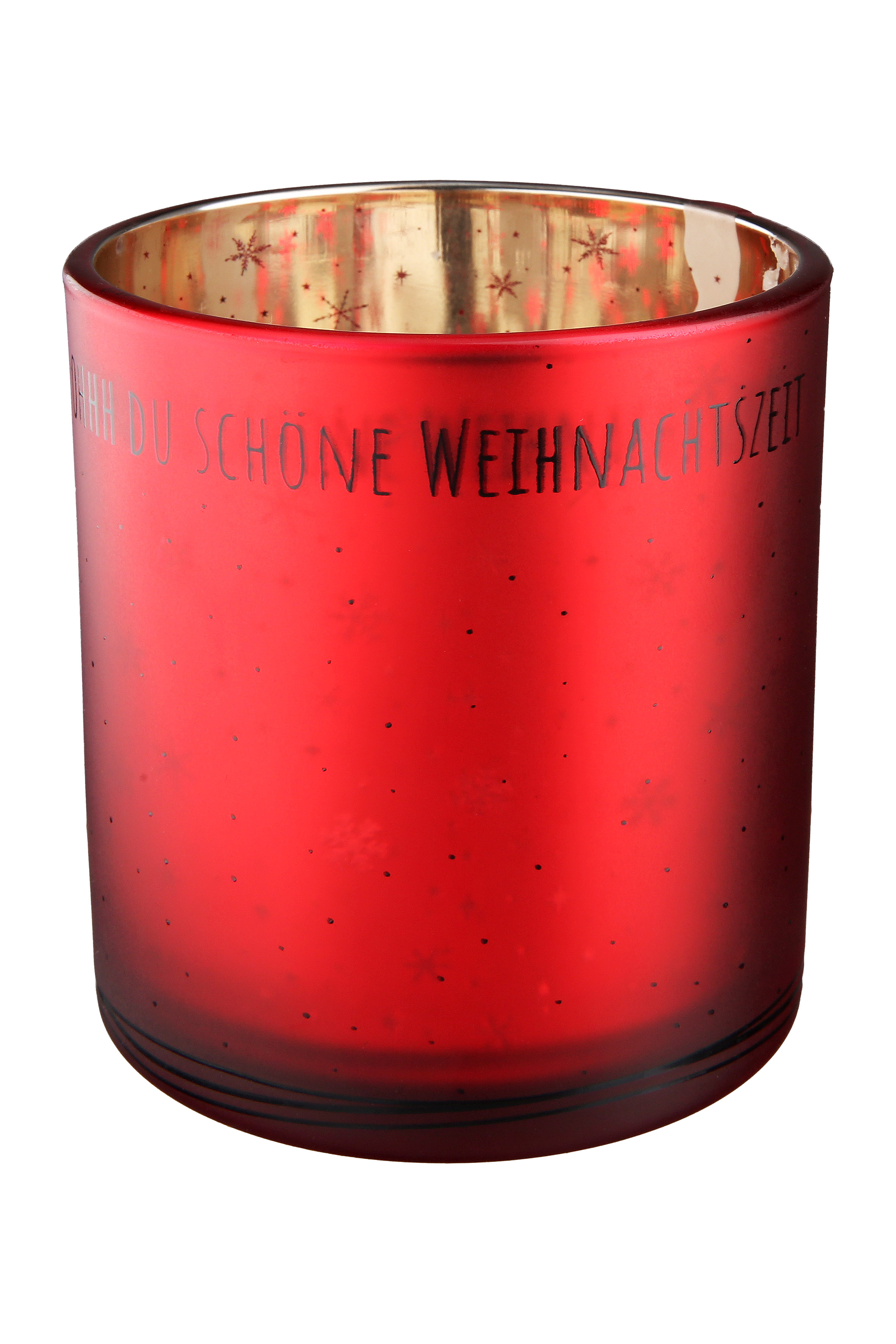 Windlicht Weihnachtszeit rot 8cm Pokal, Schüssel, Können, Zinn