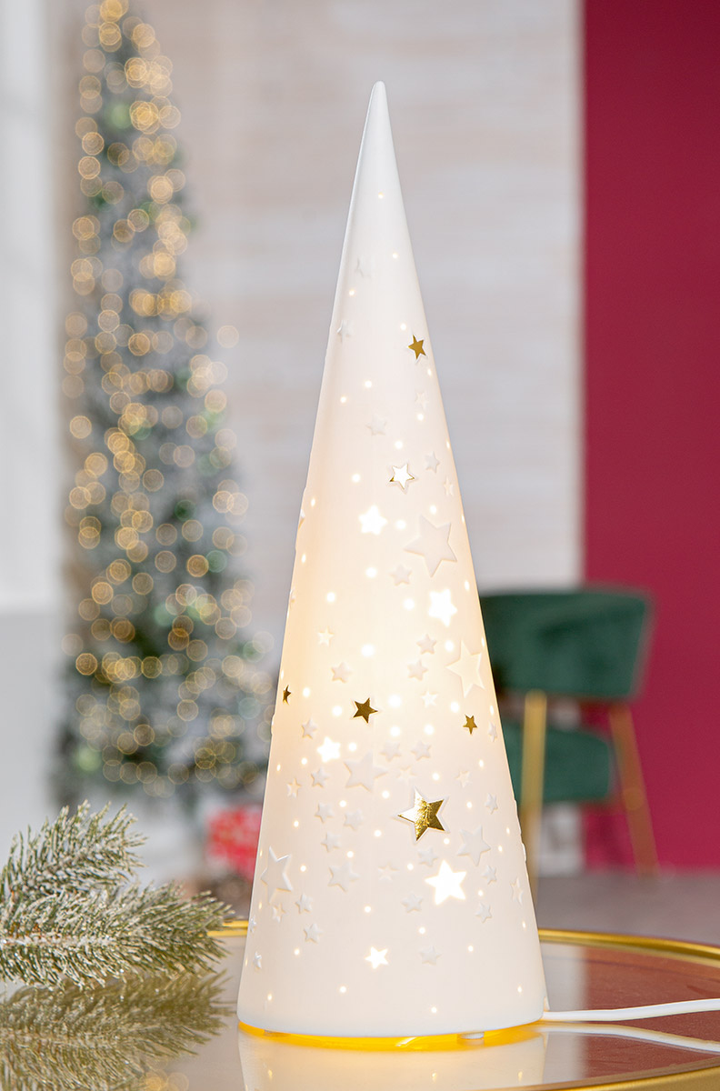 Weihnachtsdekoration, LED-Licht, Weihnachtsstern, Spitzes Leuchten, Sterne-Look