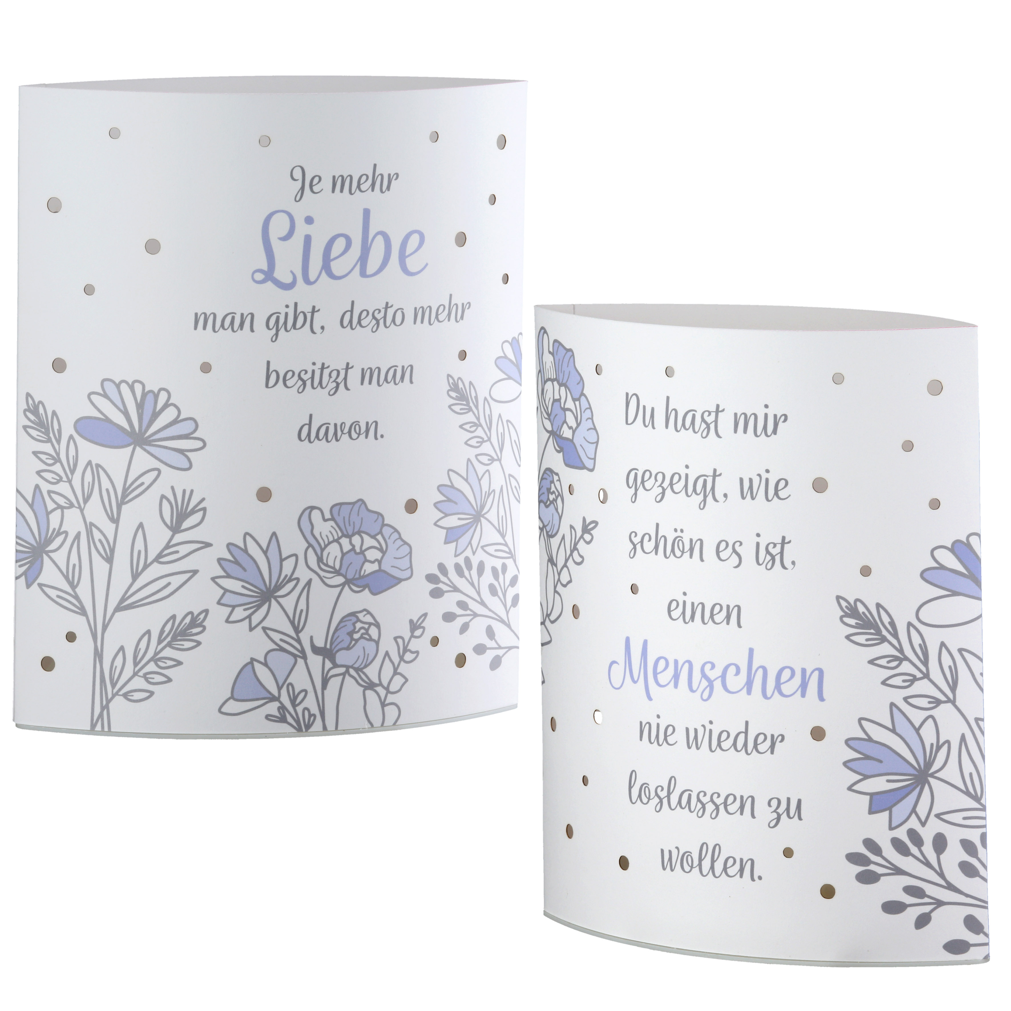 Dekoleuchte Blumenstrauß LED Papier Liebe