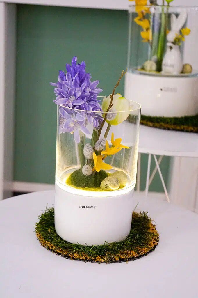 Laterna Basis mit Glas 22cm LED