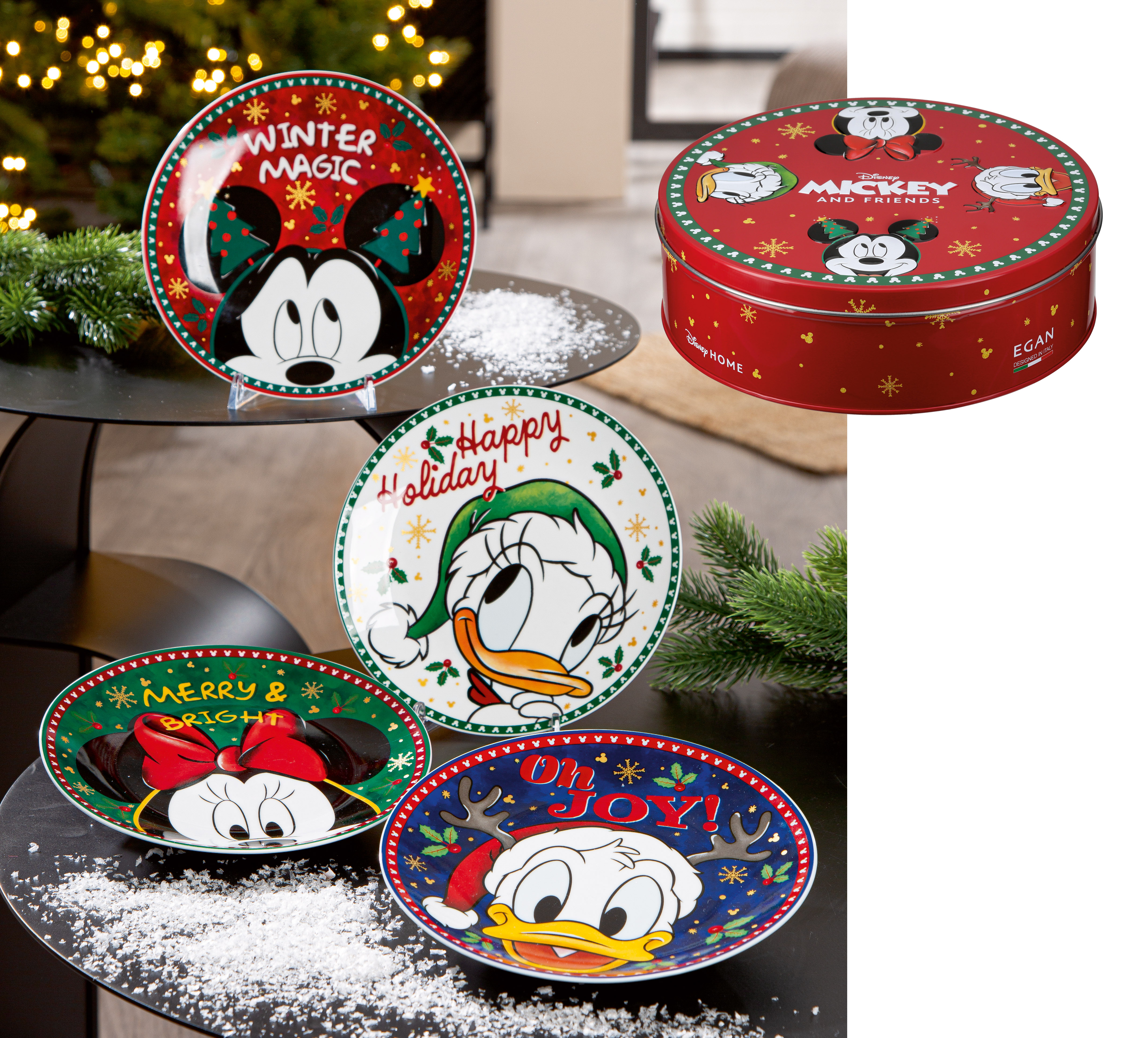 Disney Teller - Winter Magic 4er Set Teller