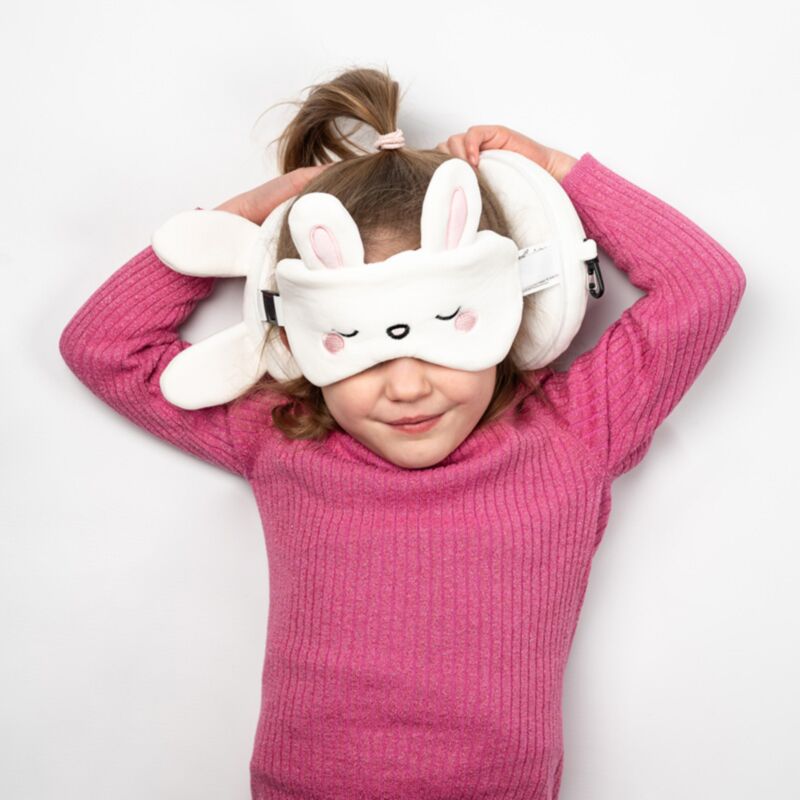 Relaxeazzz Adoramals Frances the Rabbit Hase Plüsch Reisekissen & Schlafmaske Relaxeazzz Adoramals Frances the Rabbit Hase Plüsch Reisekissen & Schlafmaske