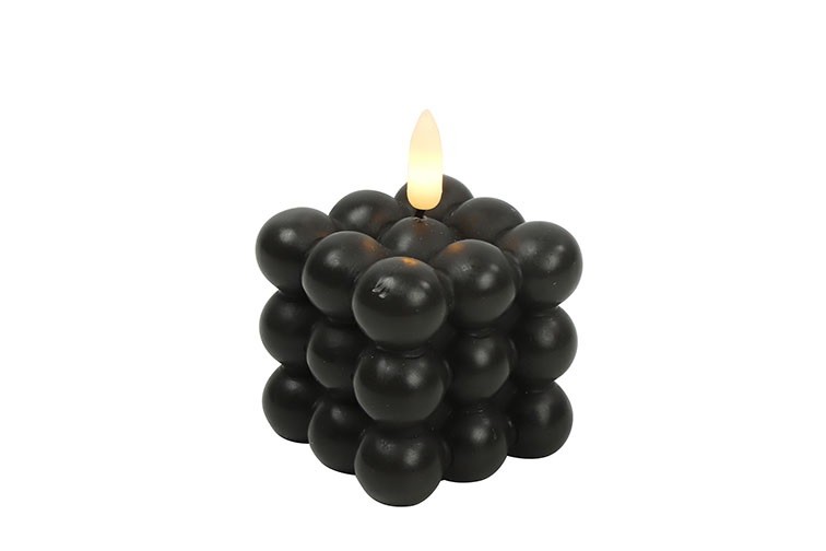 LED Bubble Kerze Lyon S schwarz 7,5cm LED Bubble Kerze Lyon S schwarz 7,5cm