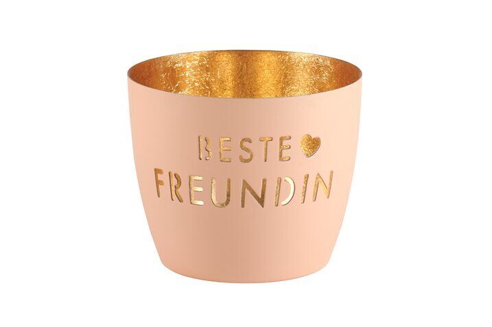 1122204076_1920x1920 Madras Windlicht M Beste Freundin pastellorange/gold