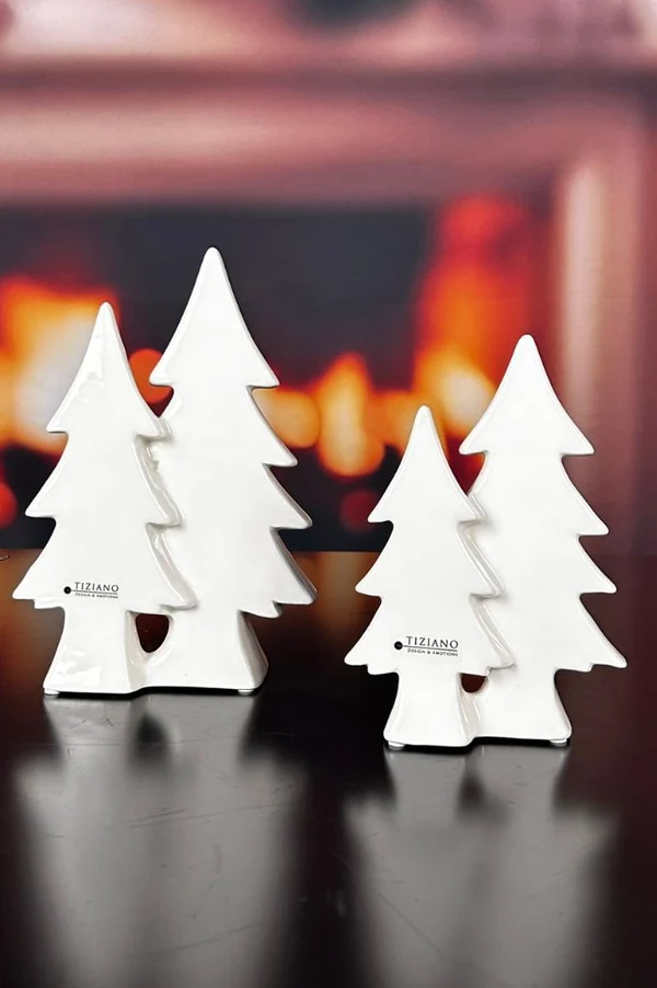 Weihnachtsdekoration, Kerzenhalter, Weihnachtsbaum, Porzellan, Tiziano