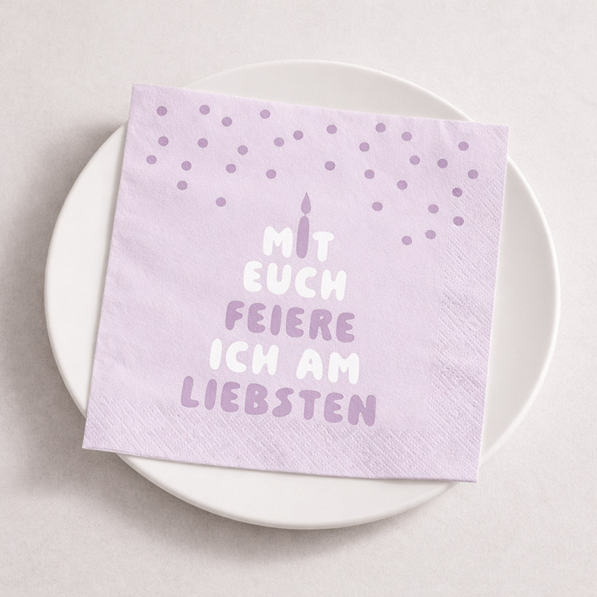 Serviette Party lila